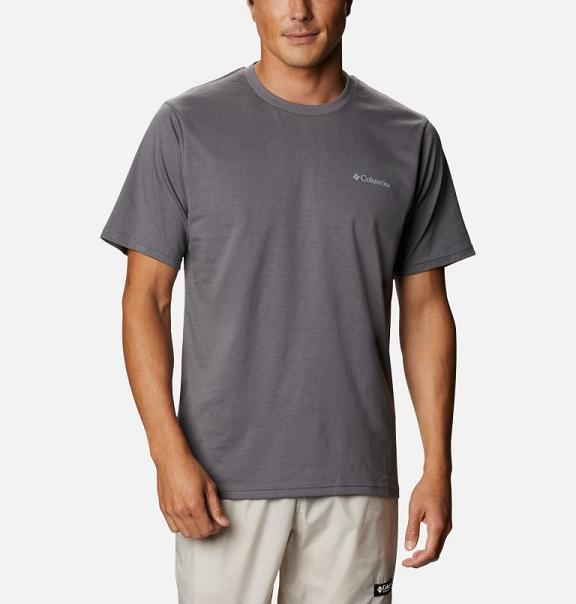 Columbia Sun Trek T-Shirt Grey For Men's NZ69023 New Zealand